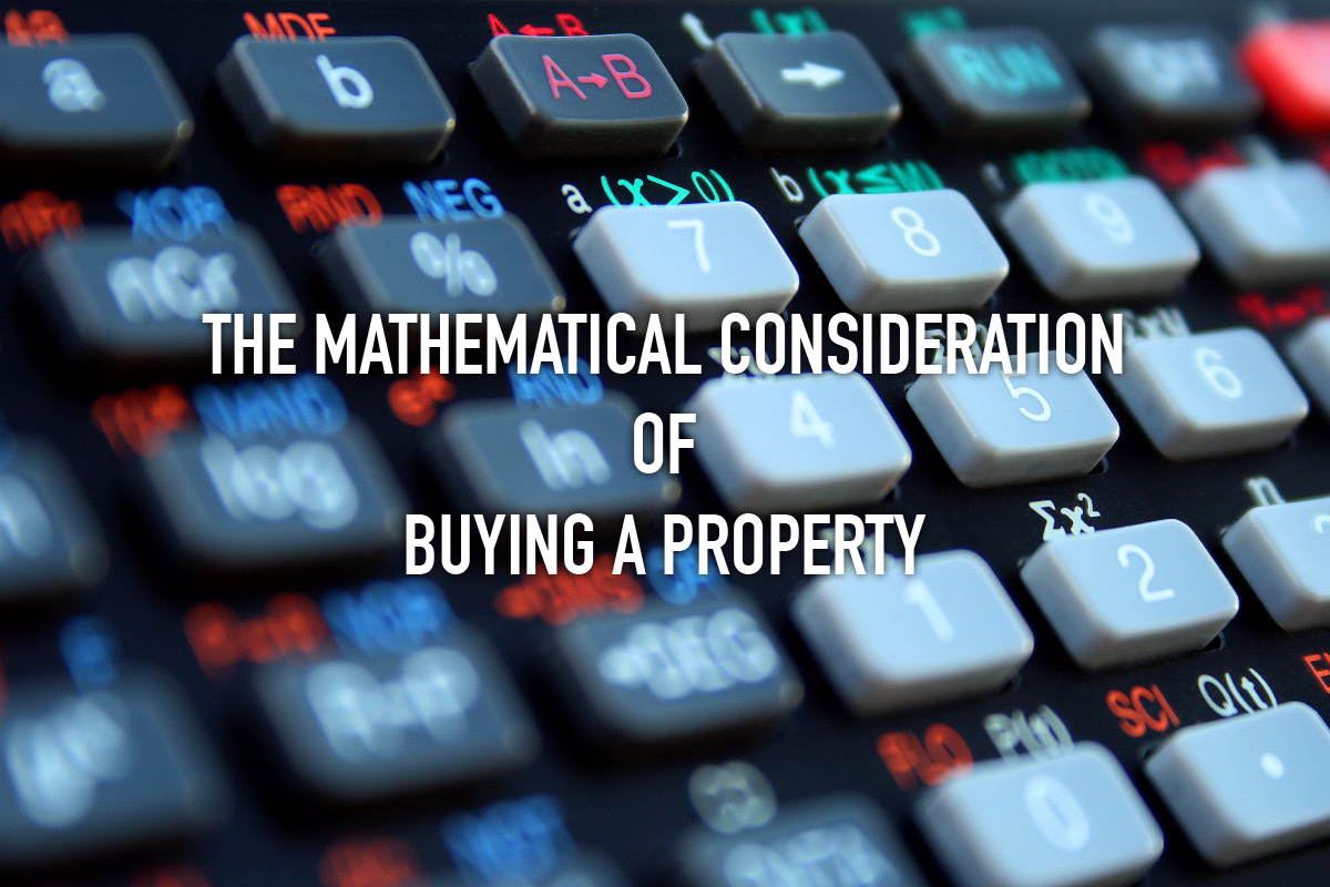 Mathematical consideration of buying a property