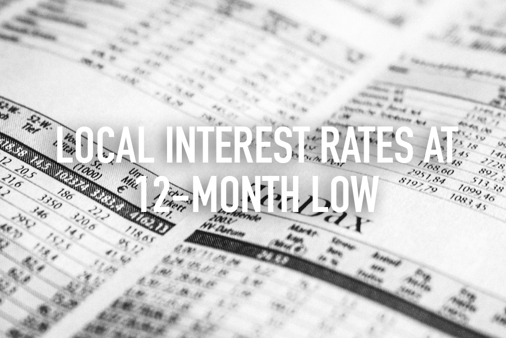 Local Interest Rates At 12-Month Low